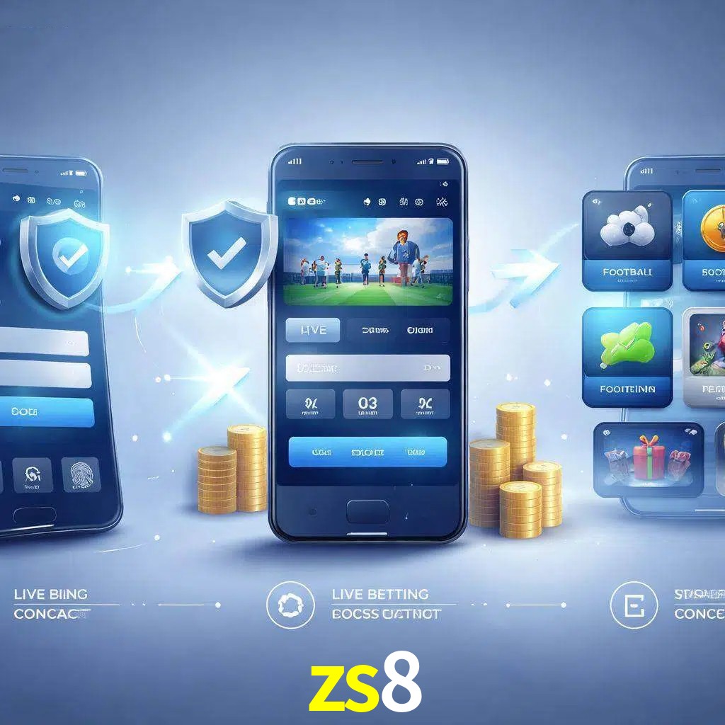 Pasos de acceso a la app zs8 en pantalla de teléfono móvil